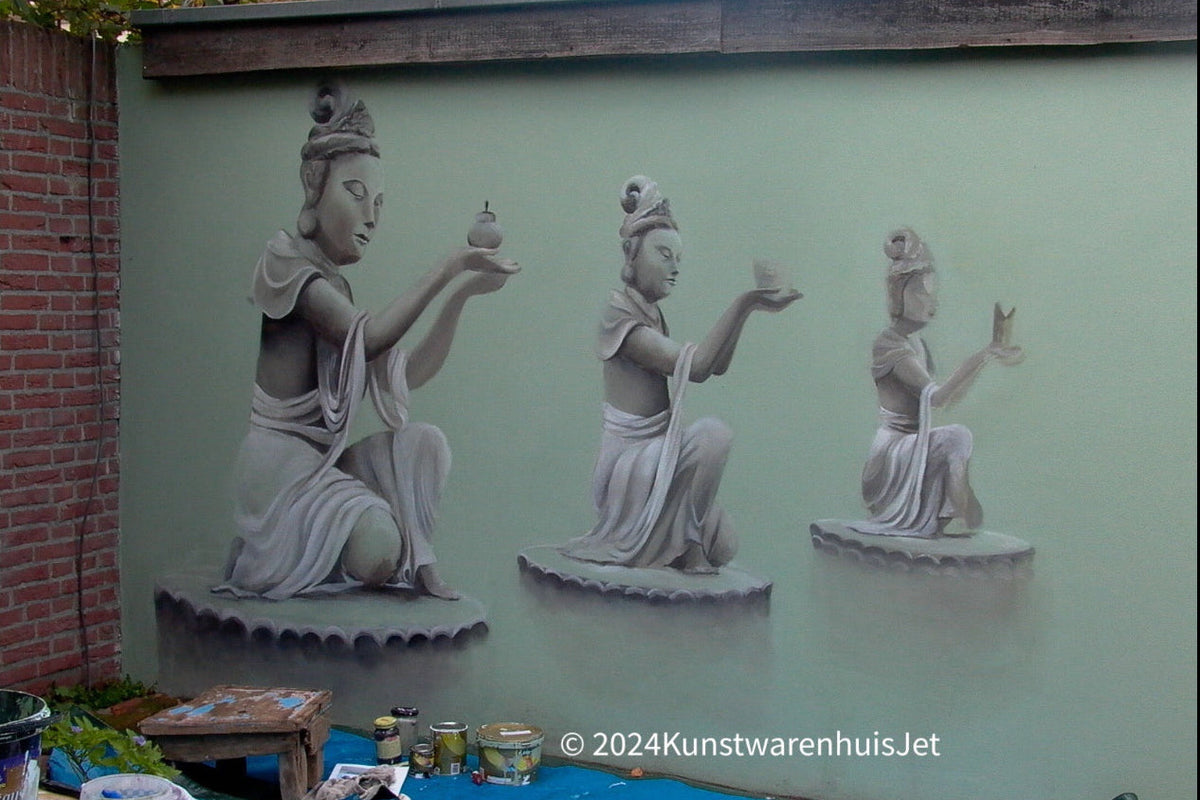 Buddha Muurschildering op Maat - Prijs op Aanvraag
