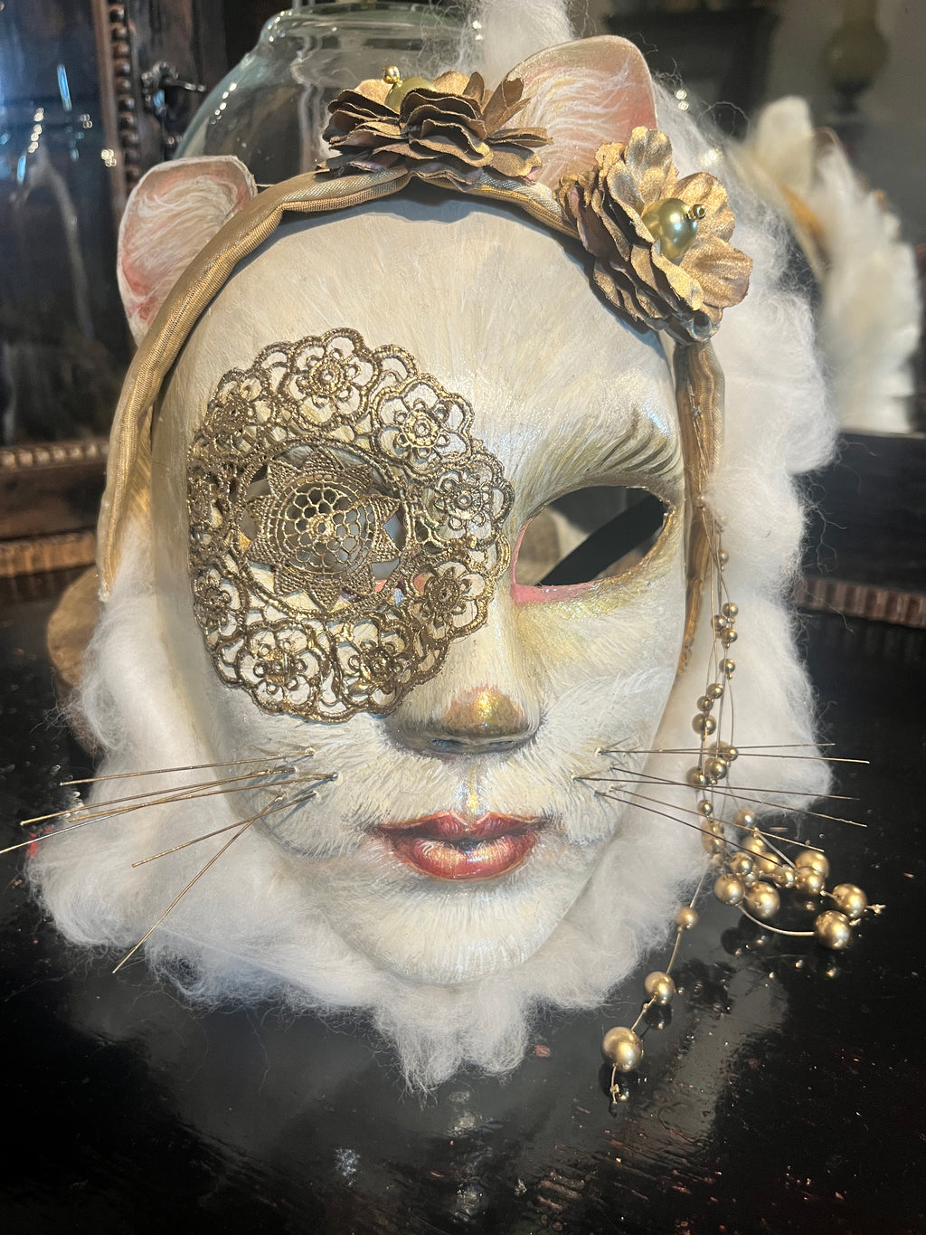 De scheepspoes · Handgemaakt Venetiaans masker