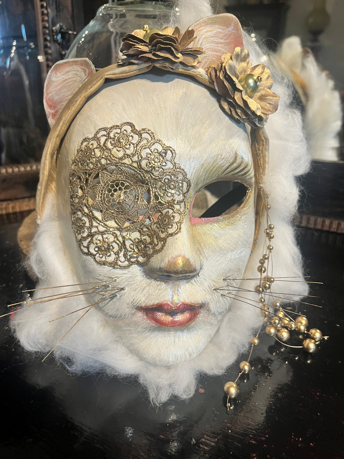 De scheepspoes · Handgemaakt Venetiaans masker