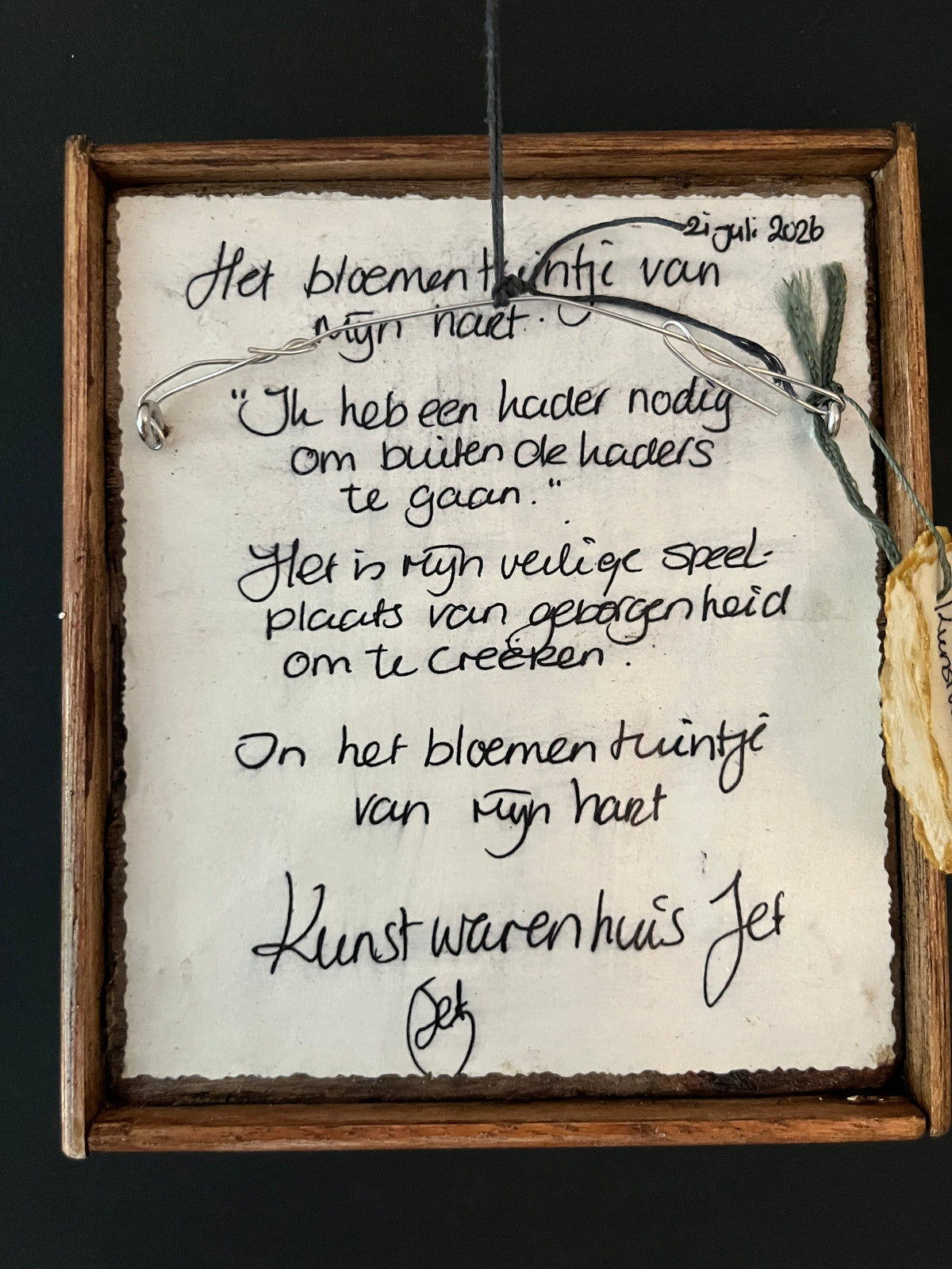 Een viooltje uit mijn tuin