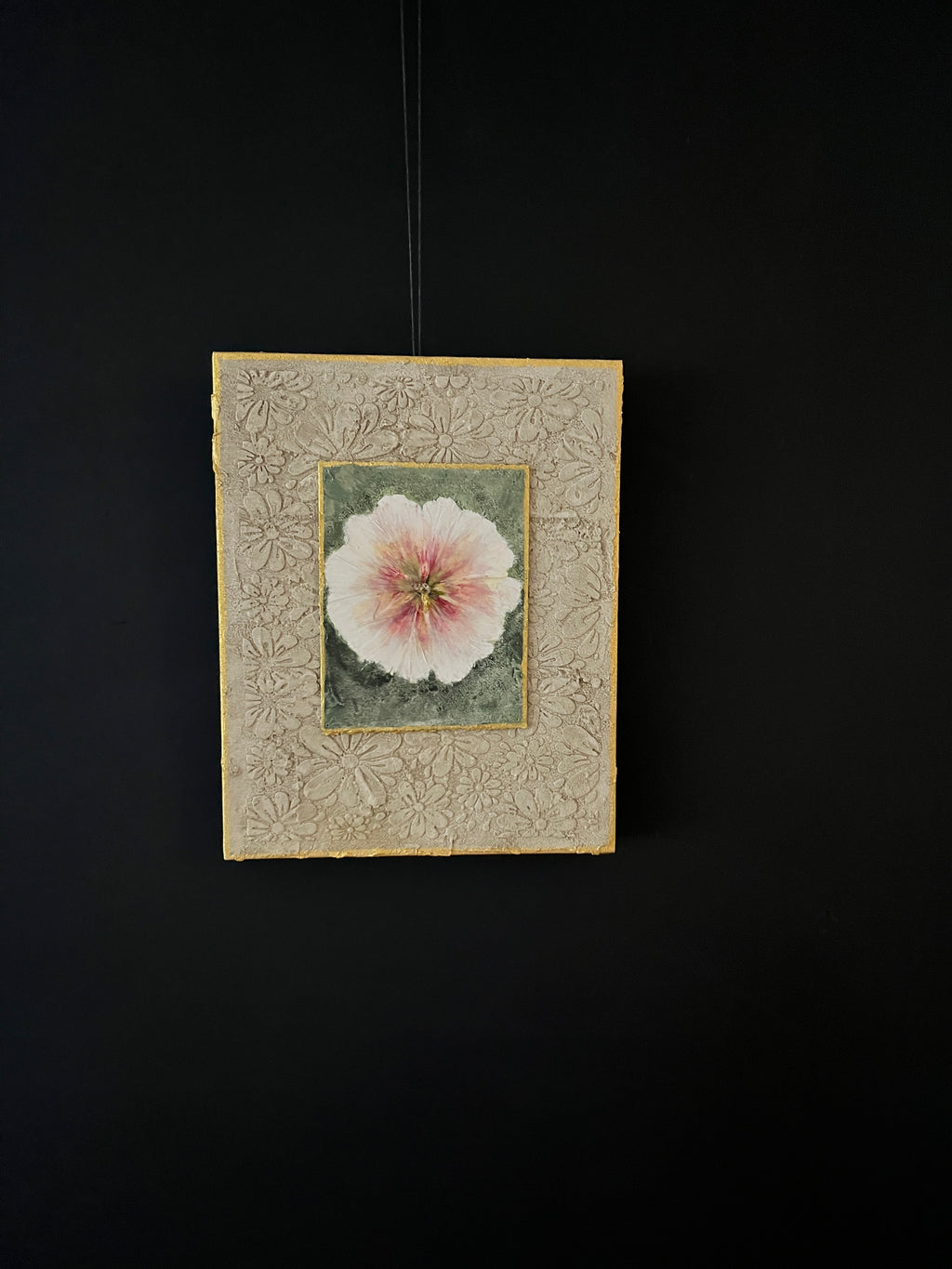 Stokroos in eenvoud, stokrozen uit mijn tuin