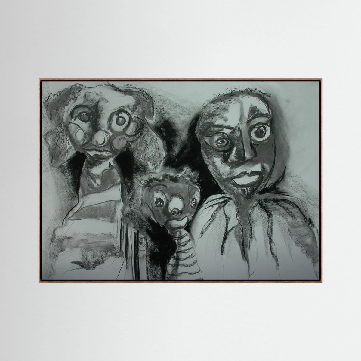 Team Cuddles on art printed canvas 