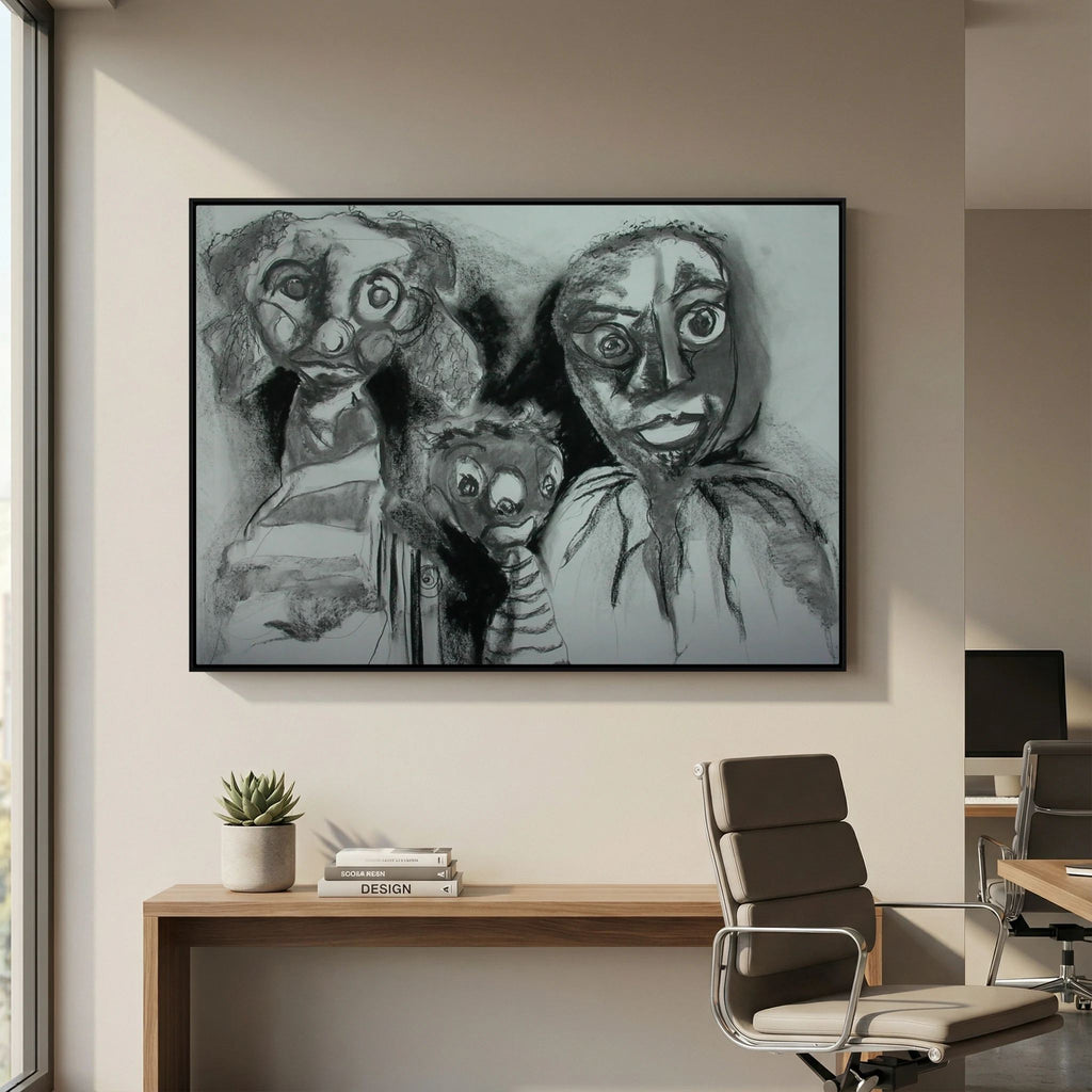 Team Cuddles on art printed canvas 