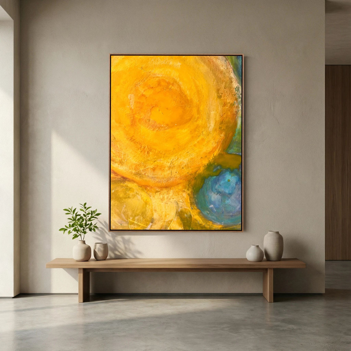 Sun power basics on printed Art canvas 