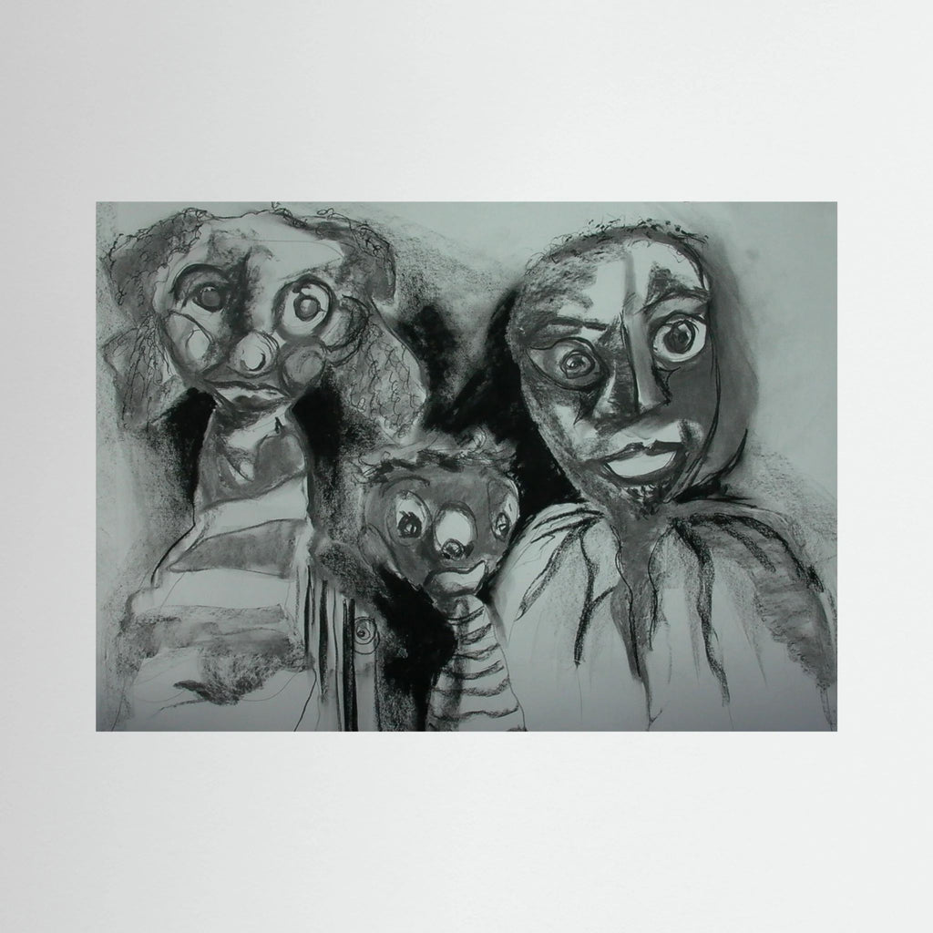 Team Cuddles on art printed canvas 