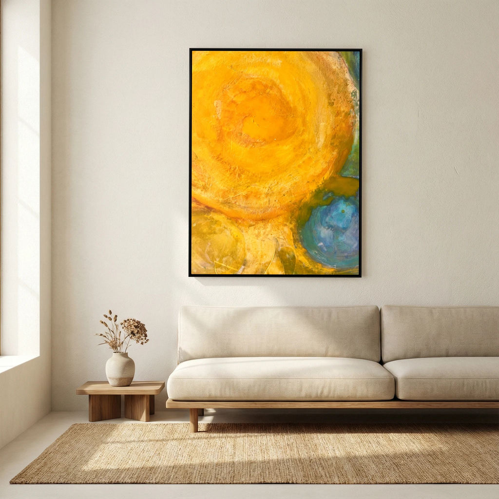 Sun power basics on printed Art canvas 