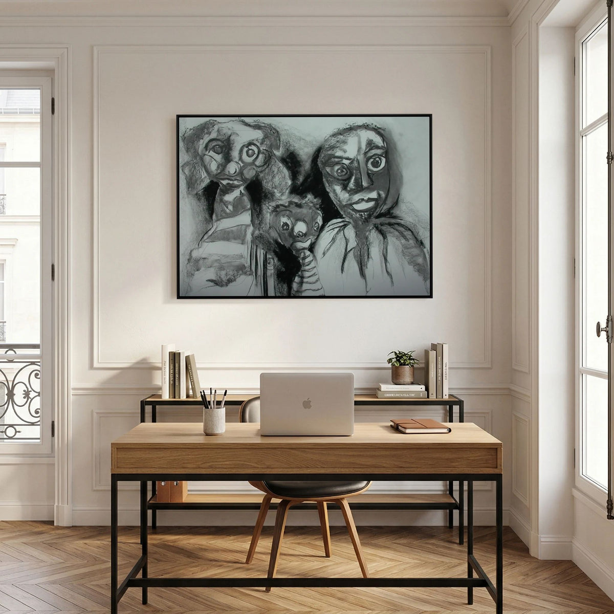 Team Cuddles on art printed canvas 