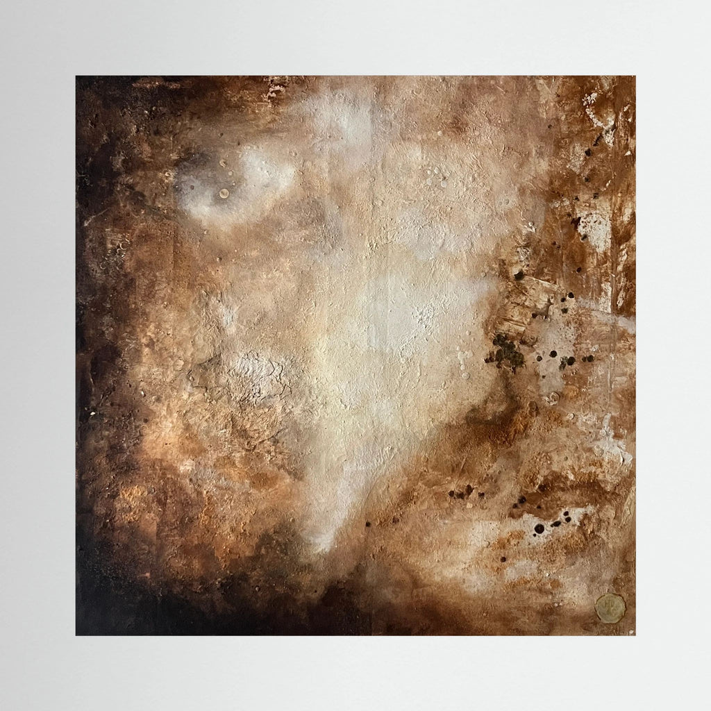 Eroded surroundings printed on art canvas 