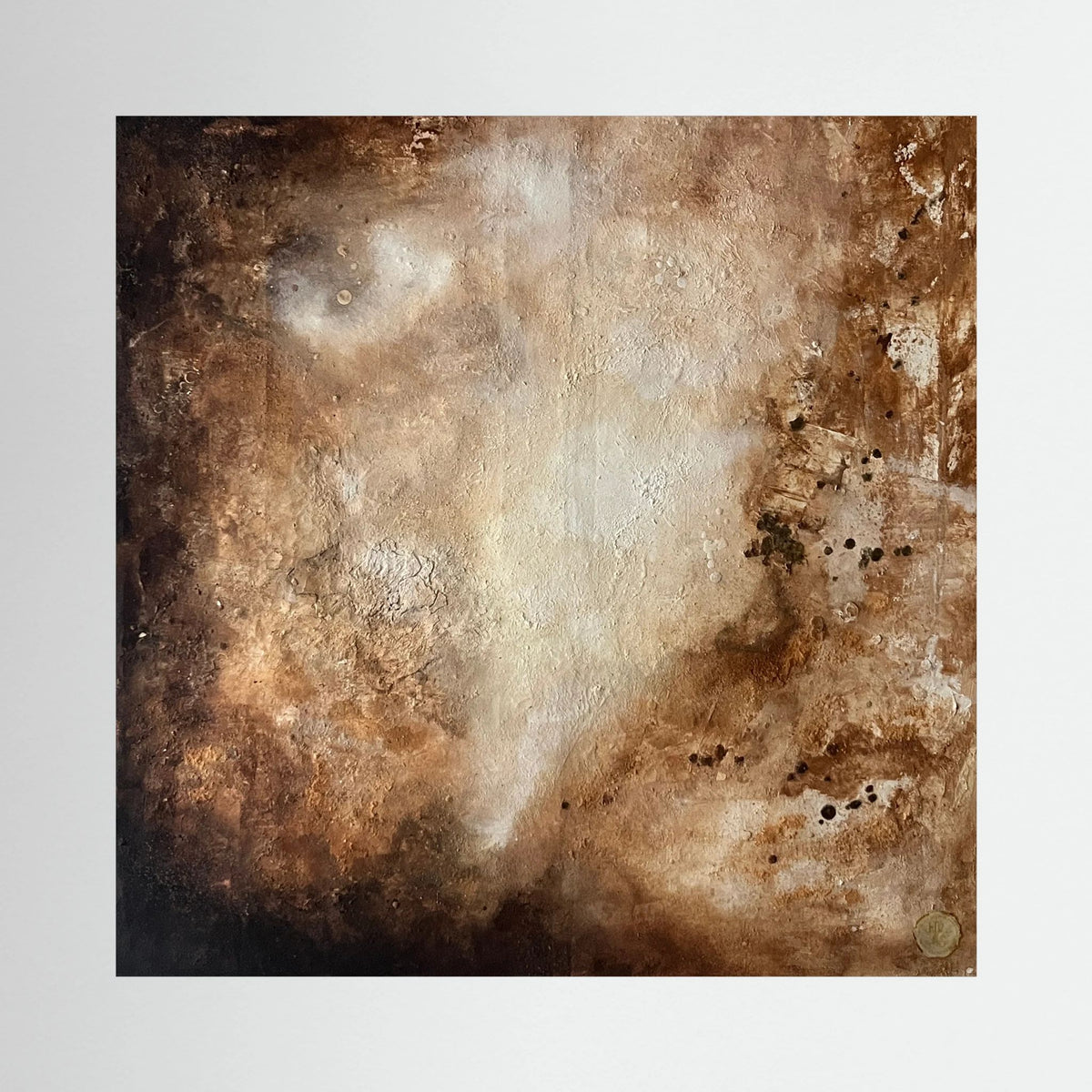 Eroded surroundings printed on art canvas 