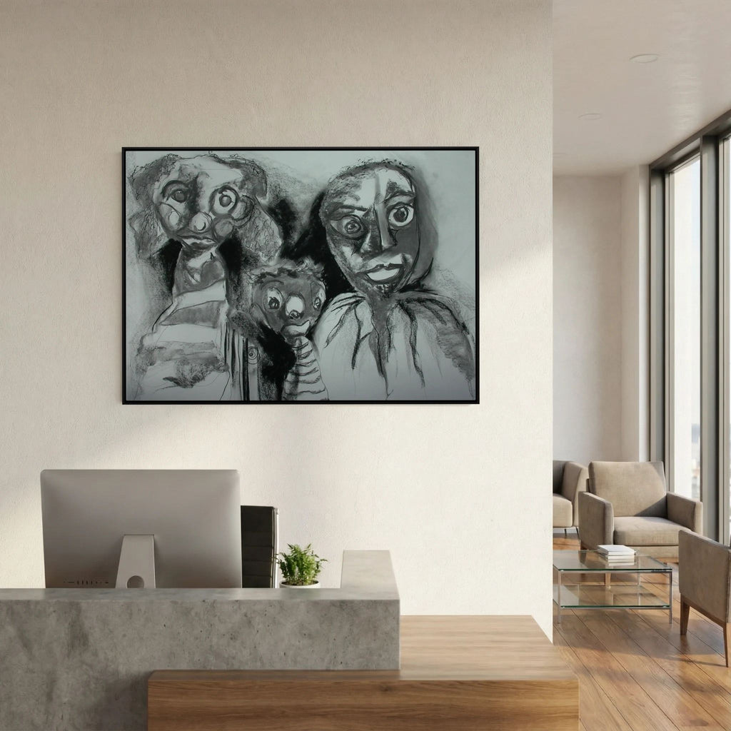 Team Cuddles on art printed canvas 