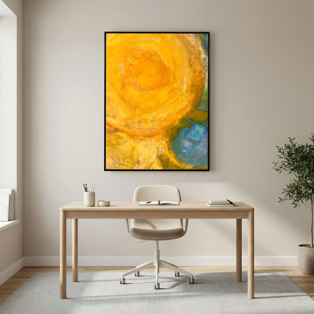 Sun power basics on printed Art canvas 