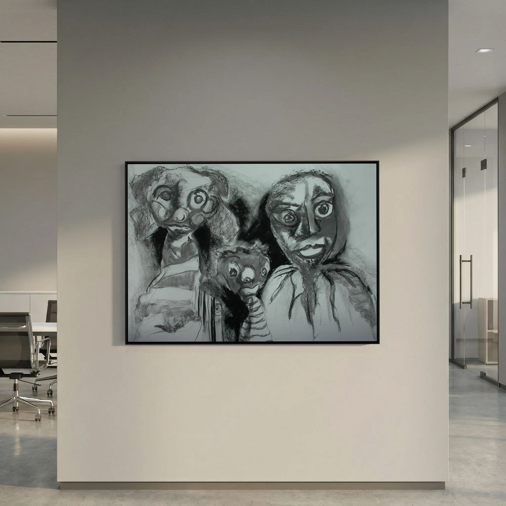 Team Cuddles on art printed canvas 