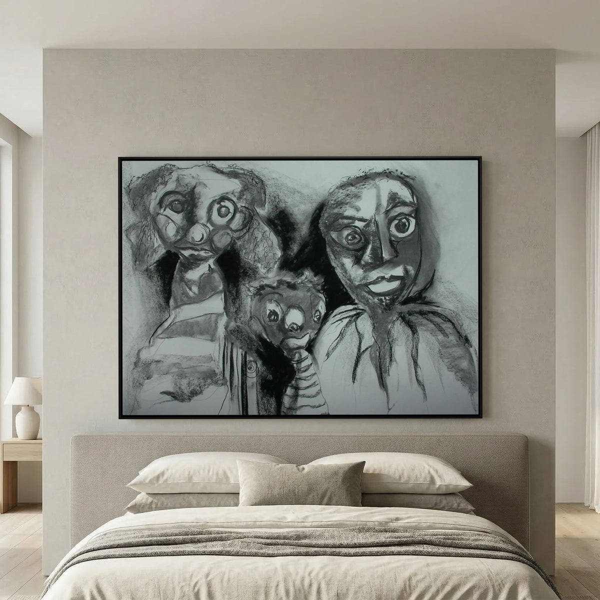 Team Cuddles on art printed canvas 