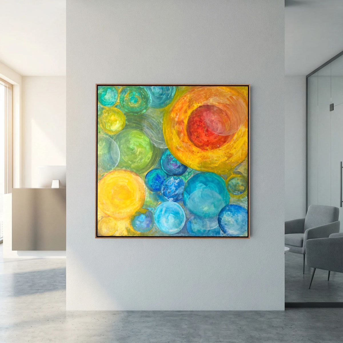 Circles of life Art Print