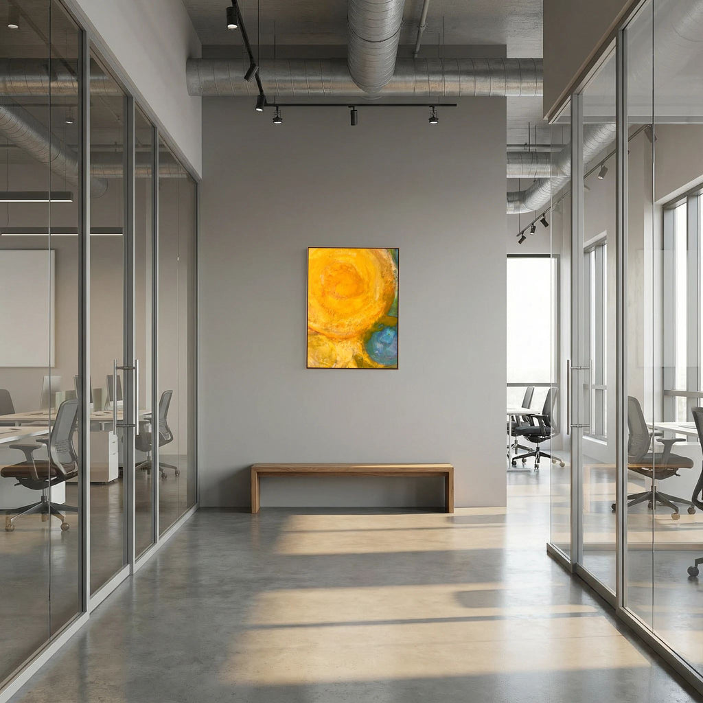 Sun power basics on printed Art canvas 
