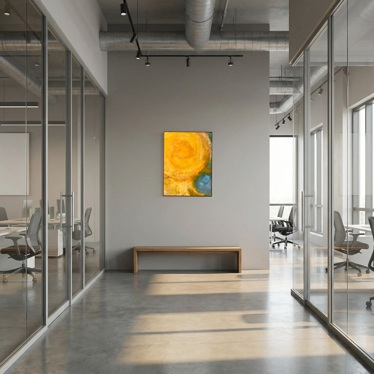 Sun power basics on printed Art canvas 