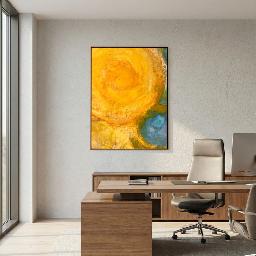 Sun power basics on printed Art canvas 