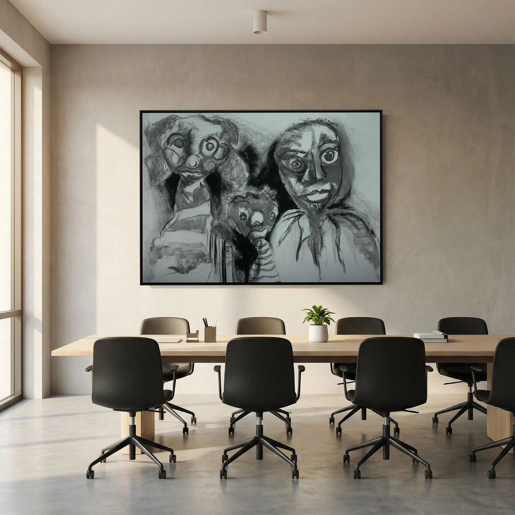 Team Cuddles on art printed canvas 