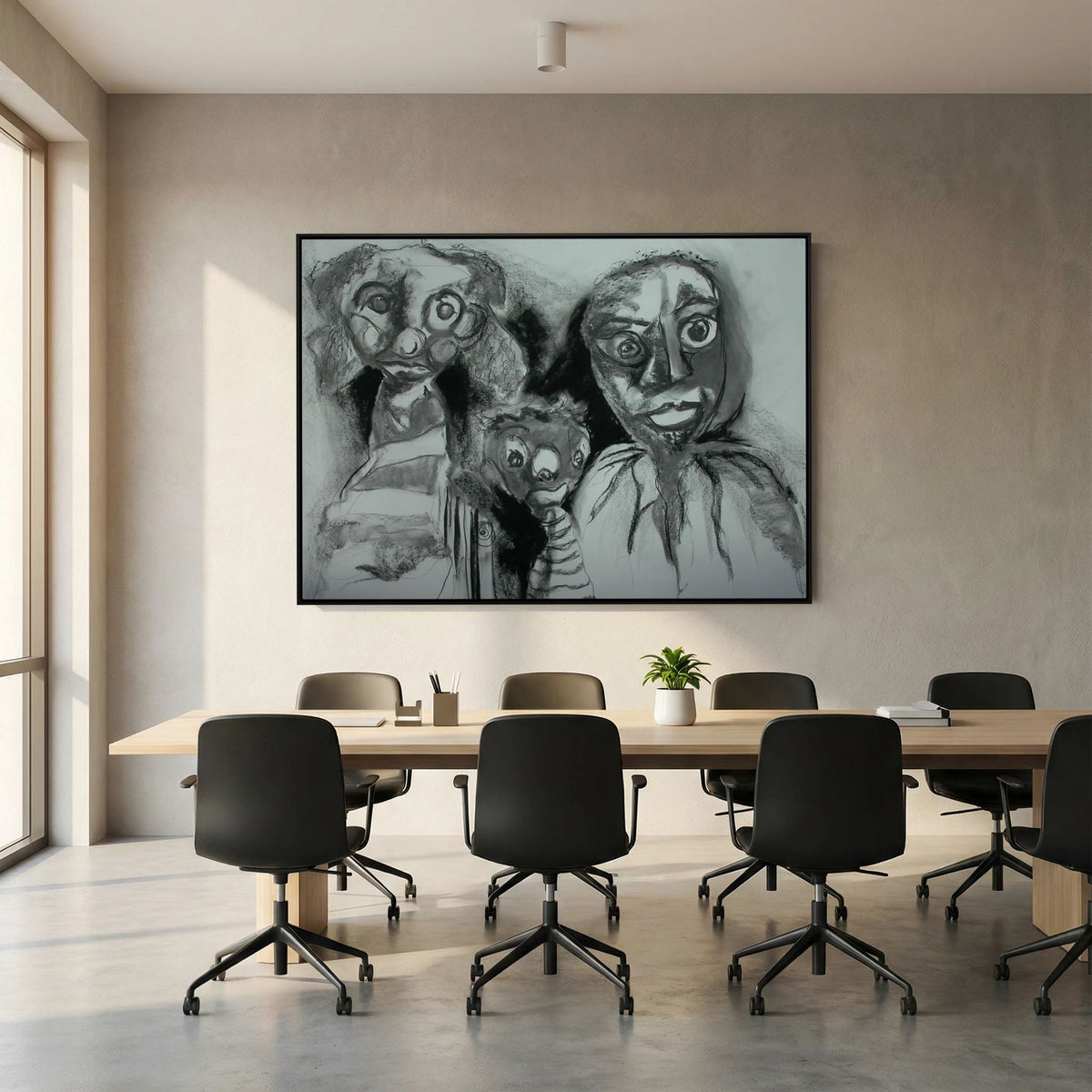 Team Cuddles on art printed canvas 
