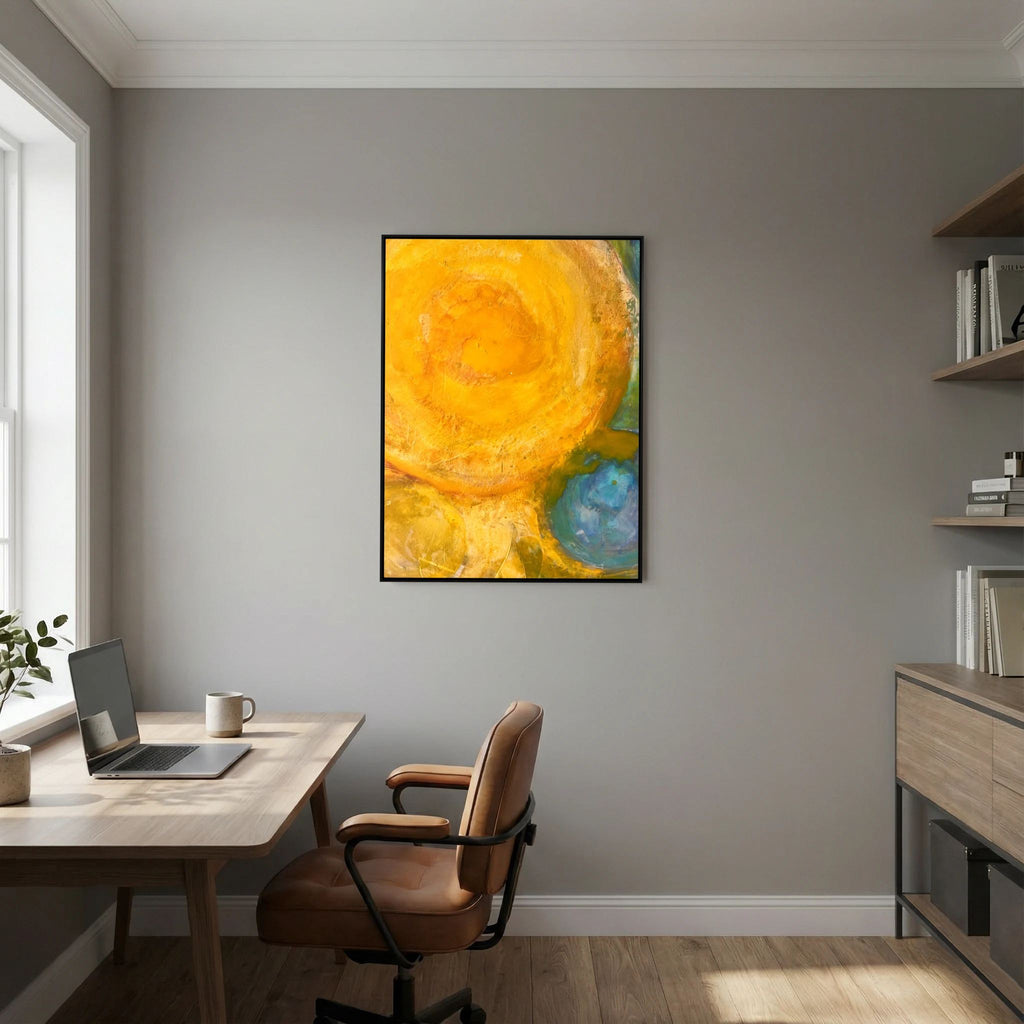 Sun power basics on printed Art canvas 