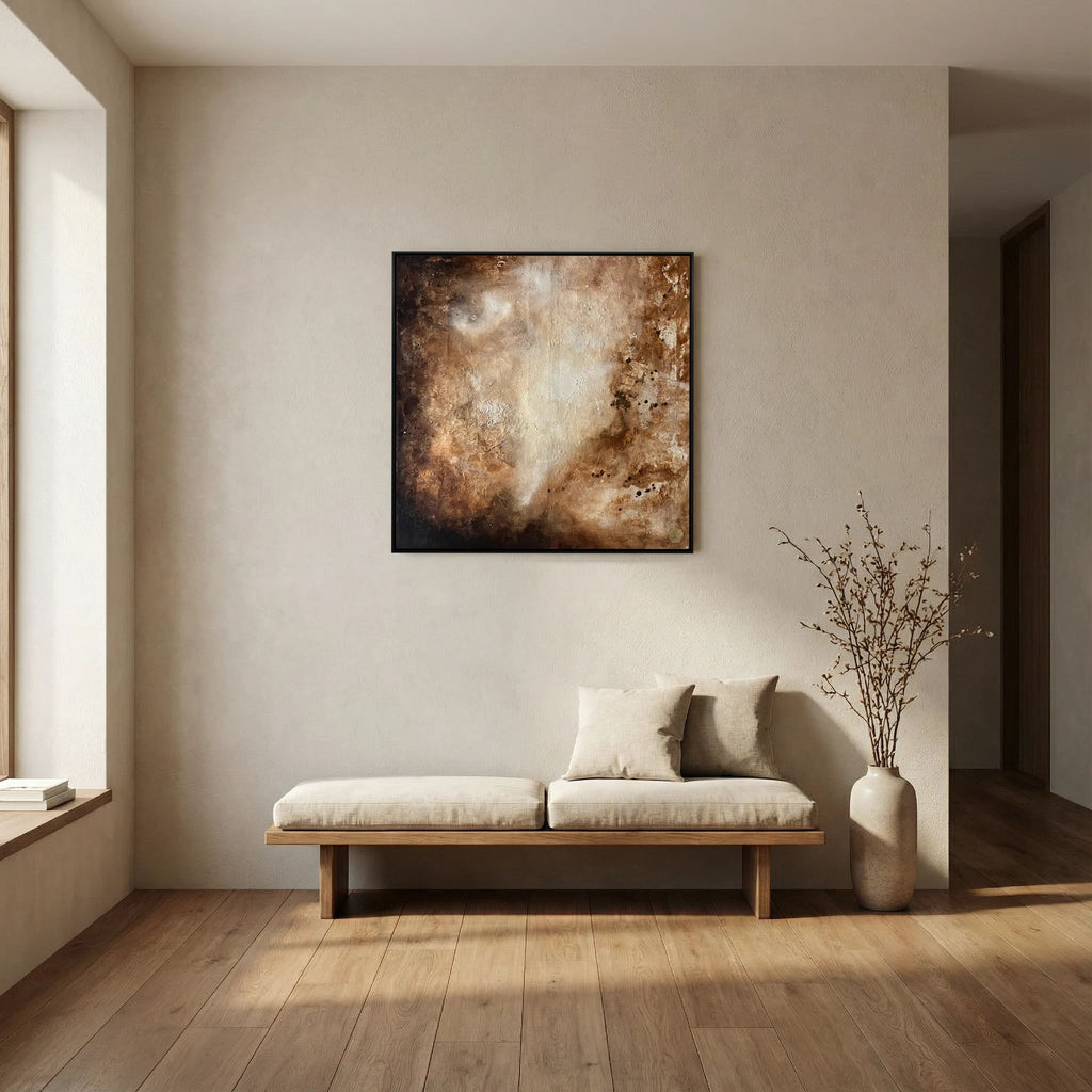 Eroded surroundings printed on art canvas 