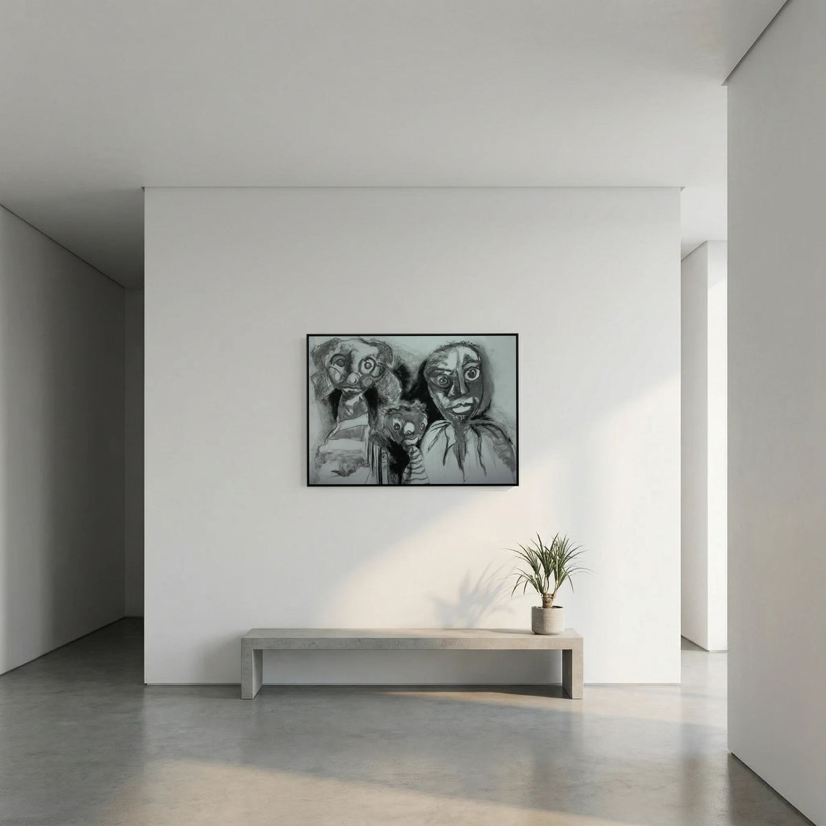 Team Cuddles on art printed canvas 