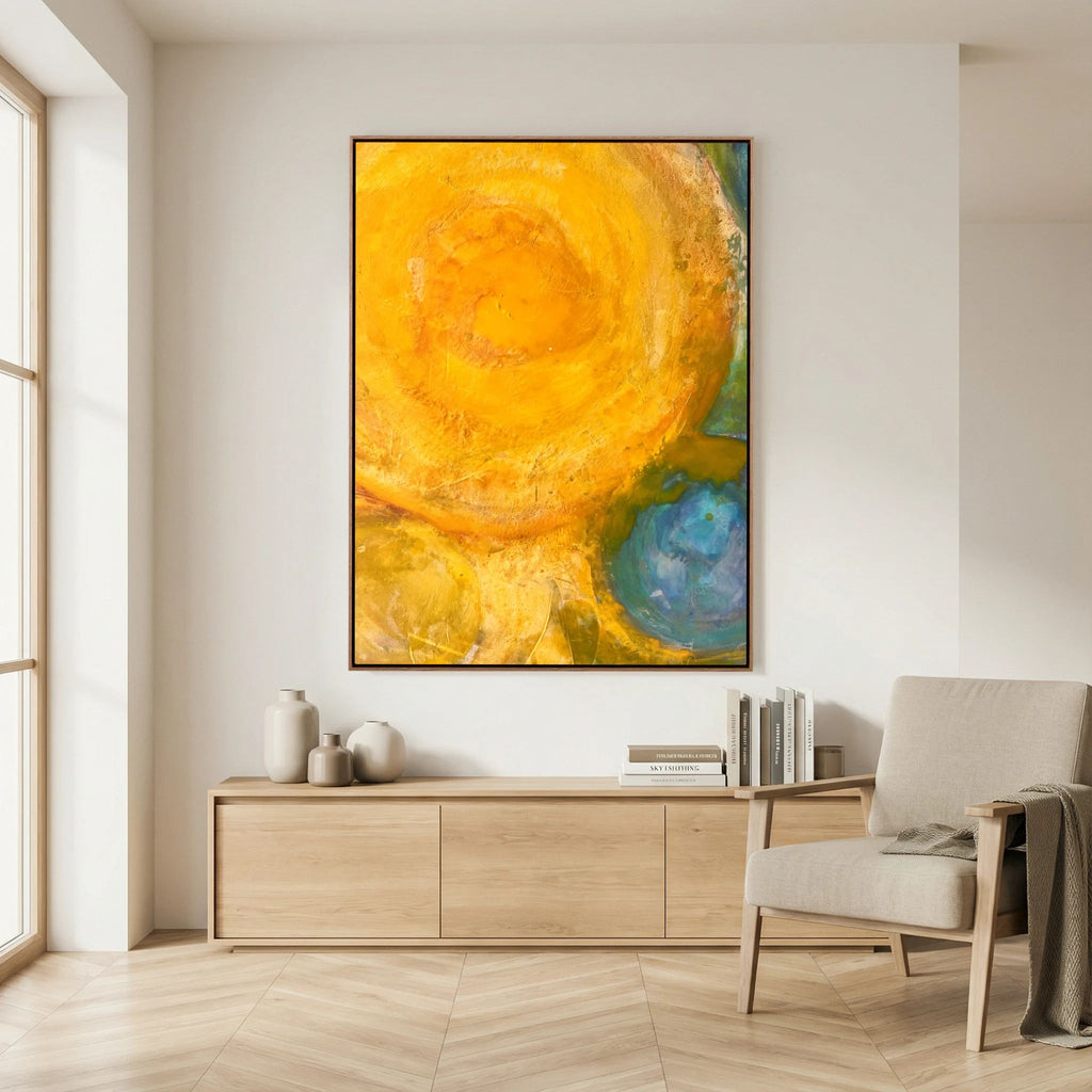 Sun power basics on printed Art canvas 