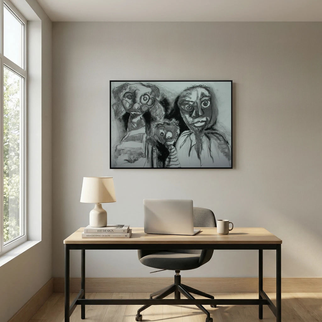 Team Cuddles on art printed canvas 