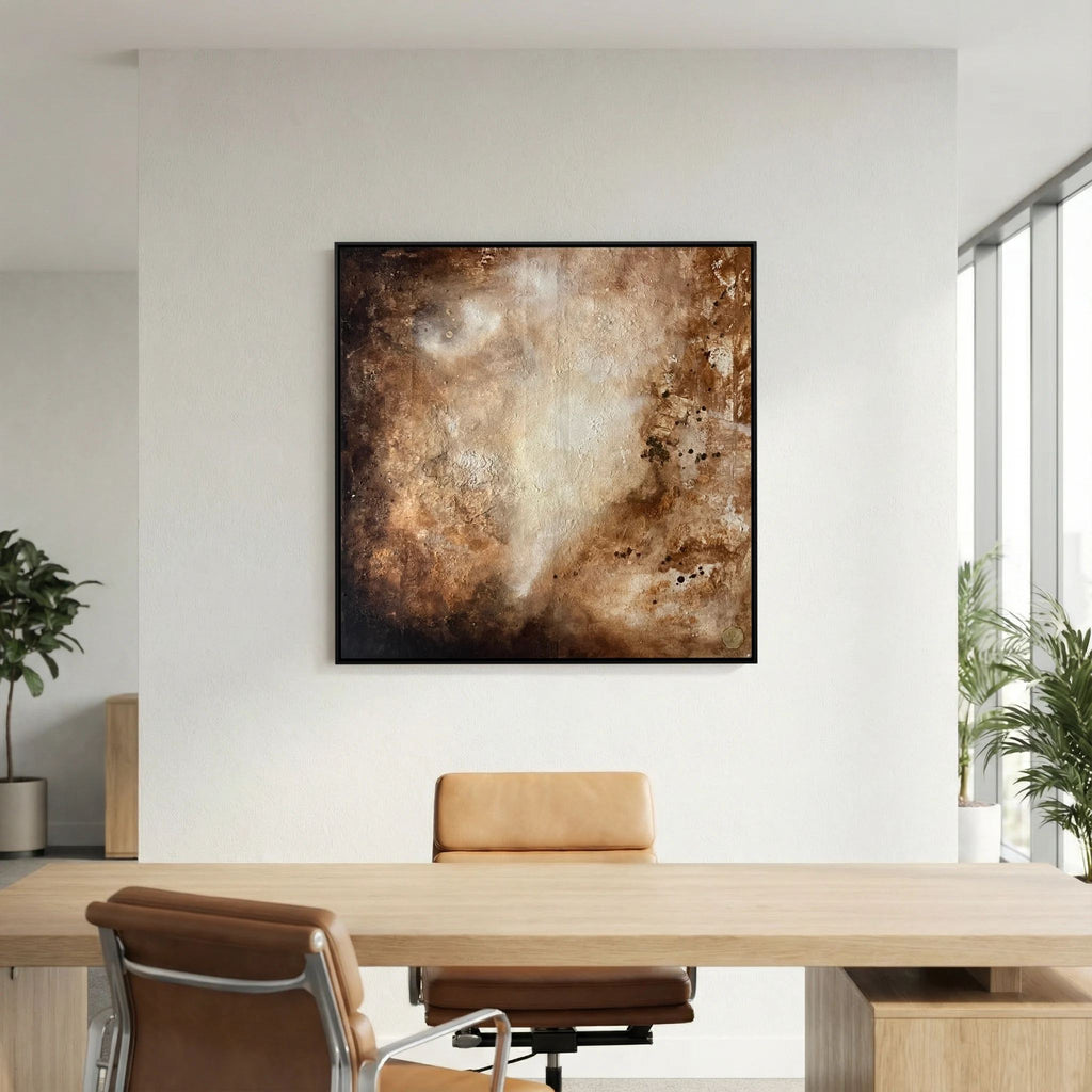 Eroded surroundings printed on art canvas 