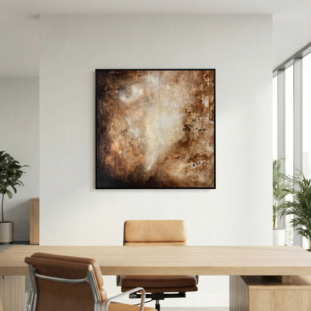 Eroded surroundings printed on art canvas 