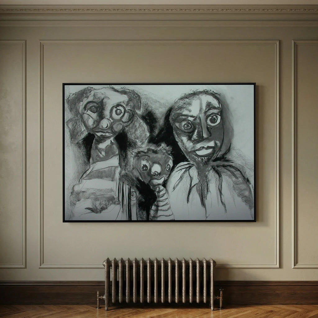 Team Cuddles on art printed canvas 