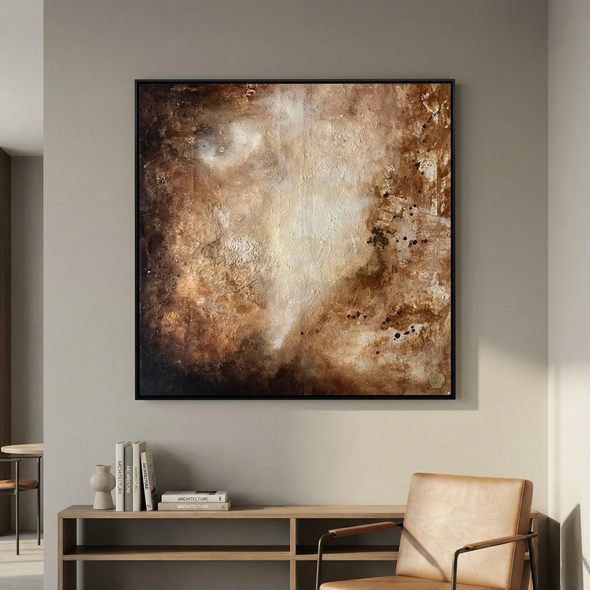 Eroded surroundings printed on art canvas 