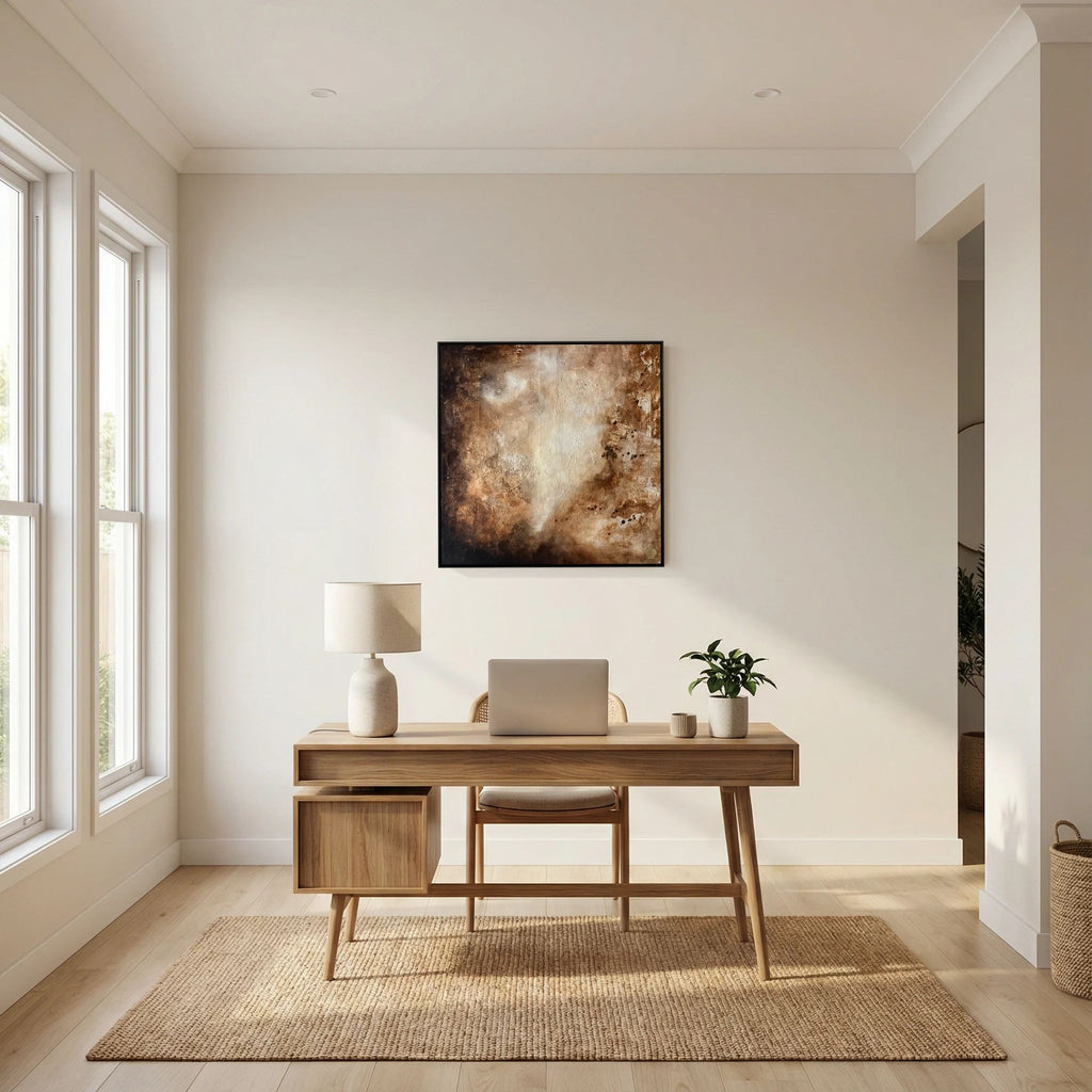 Eroded surroundings printed on art canvas 
