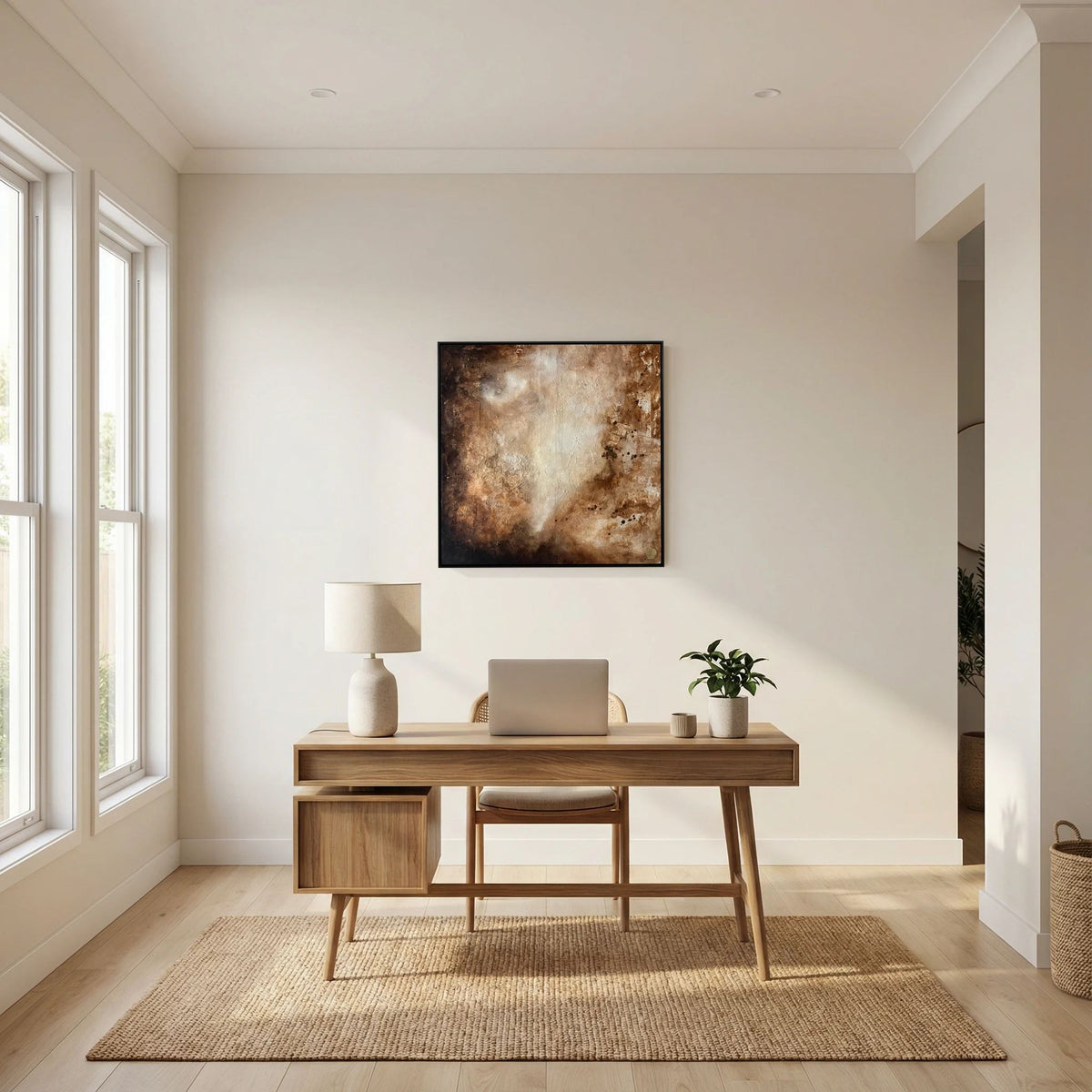 Eroded surroundings printed on art canvas 