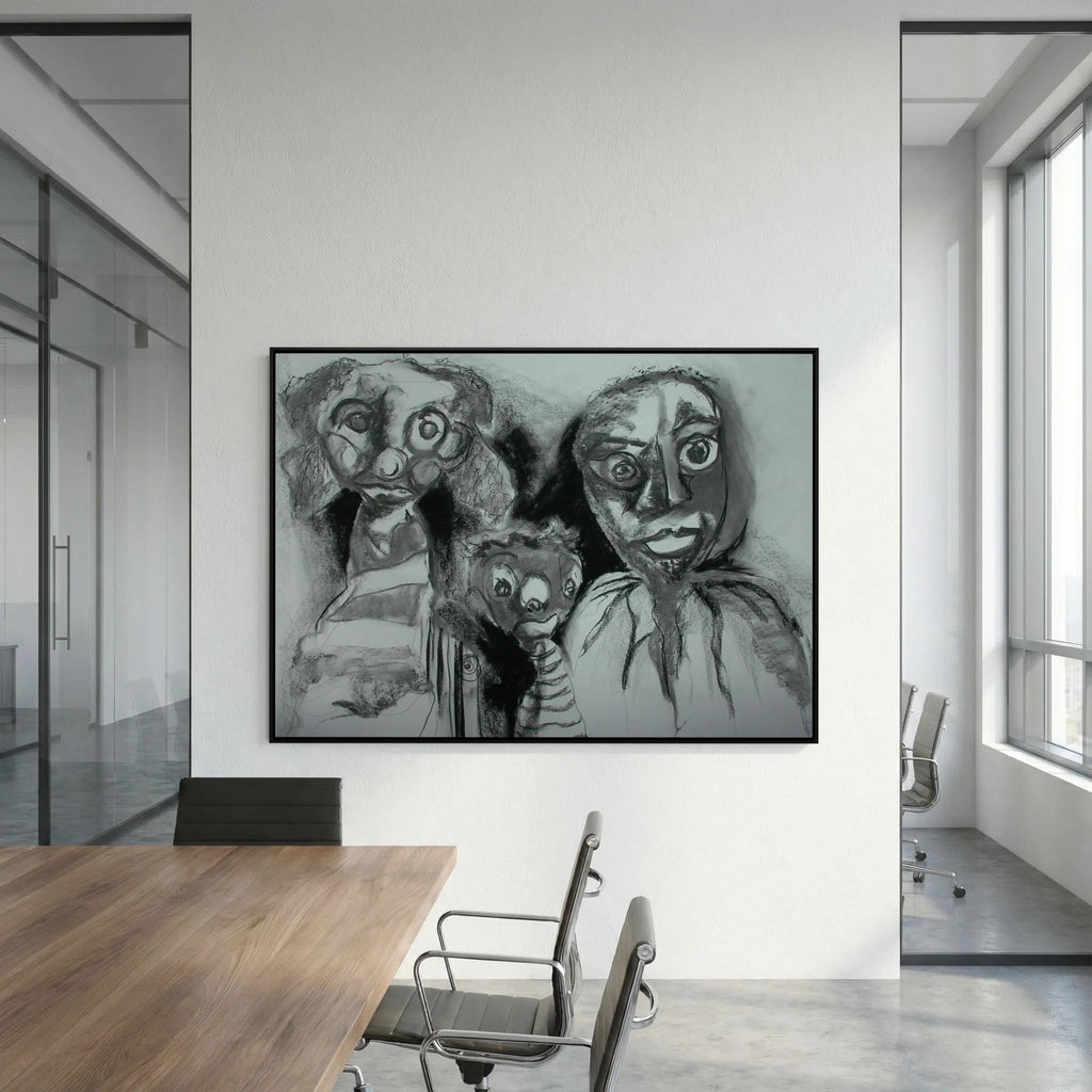 Team Cuddles on art printed canvas 
