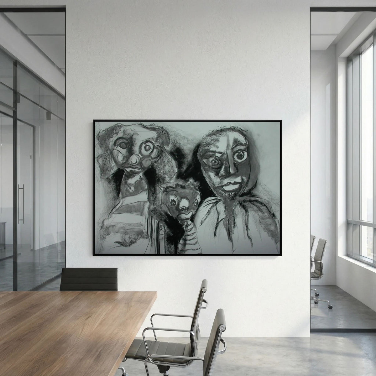 Team Cuddles on art printed canvas 