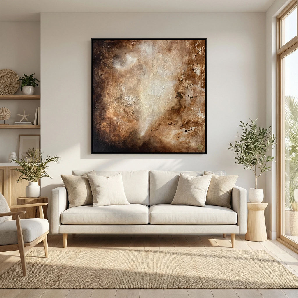 Eroded surroundings printed on art canvas 