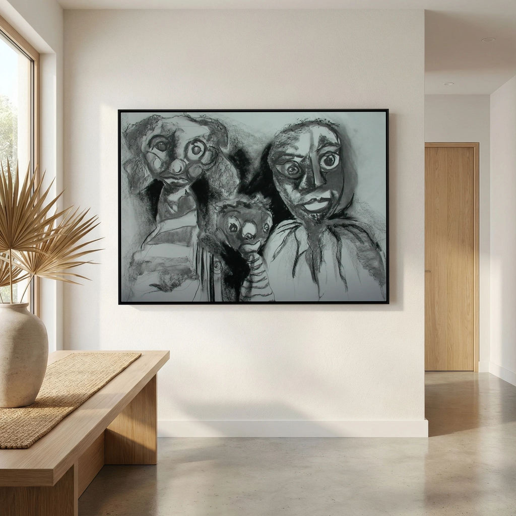 Team Cuddles on art printed canvas 