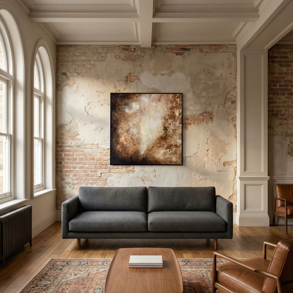 Eroded surroundings printed on art canvas 