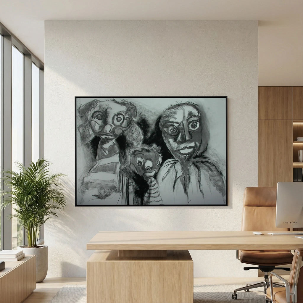 Team Cuddles on art printed canvas 