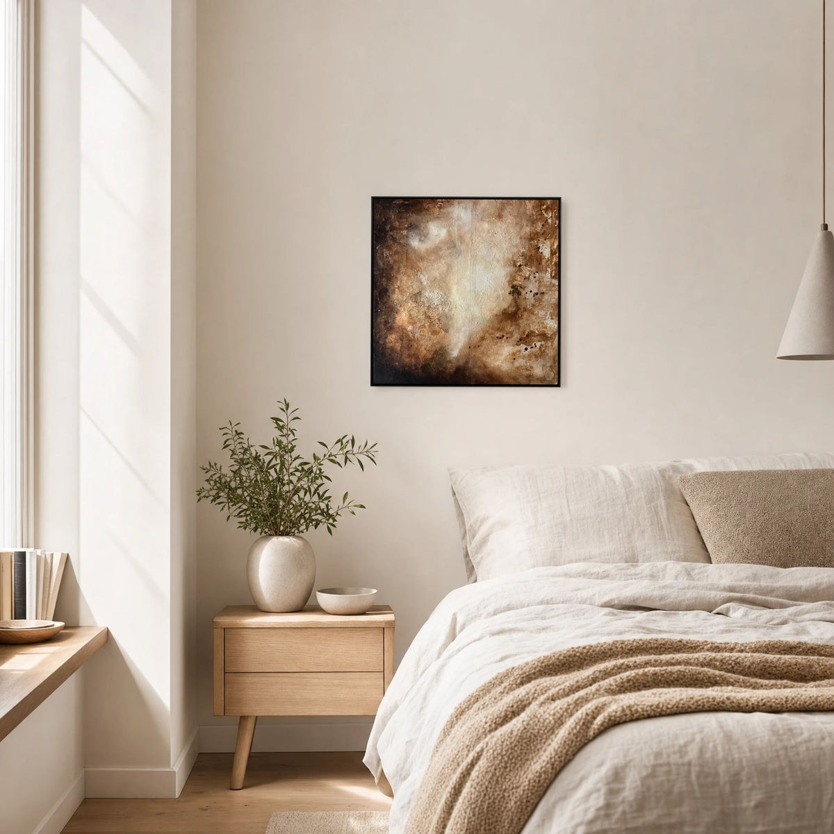 Eroded surroundings printed on art canvas 