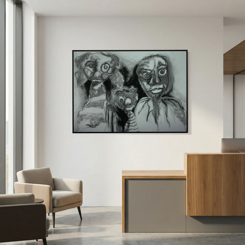 Team Cuddles on art printed canvas 
