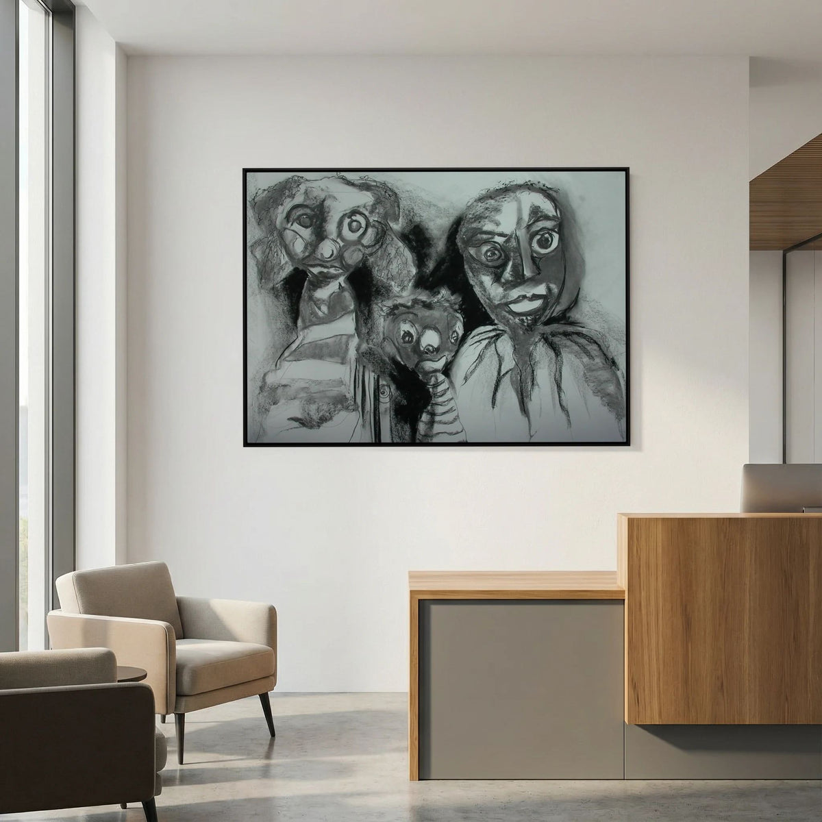 Team Cuddles on art printed canvas 