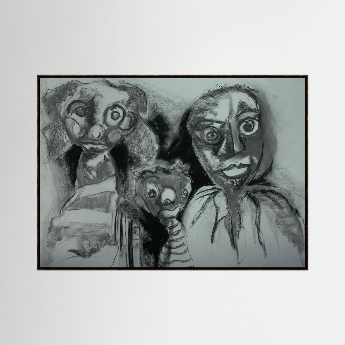 Team Cuddles on art printed canvas 