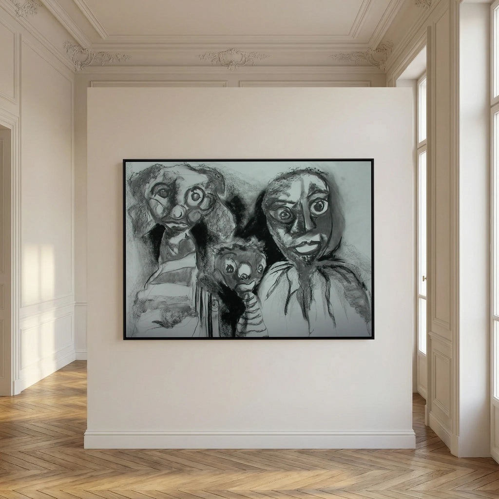 Team Cuddles on art printed canvas 
