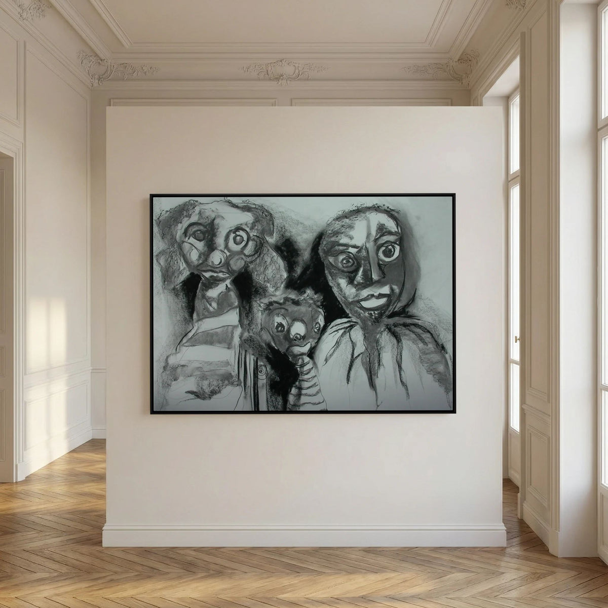 Team Cuddles on art printed canvas 