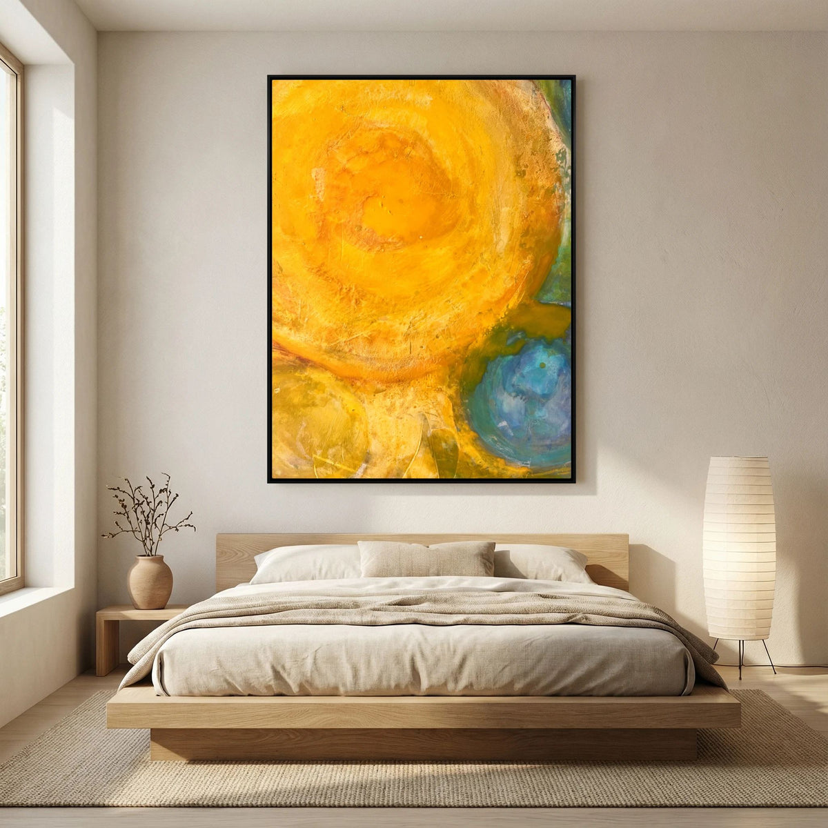 Sun power basics on printed Art canvas 