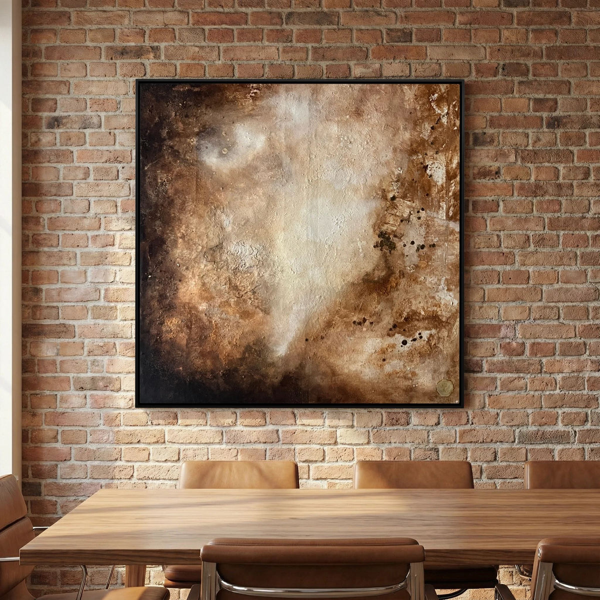 Eroded surroundings printed on art canvas 