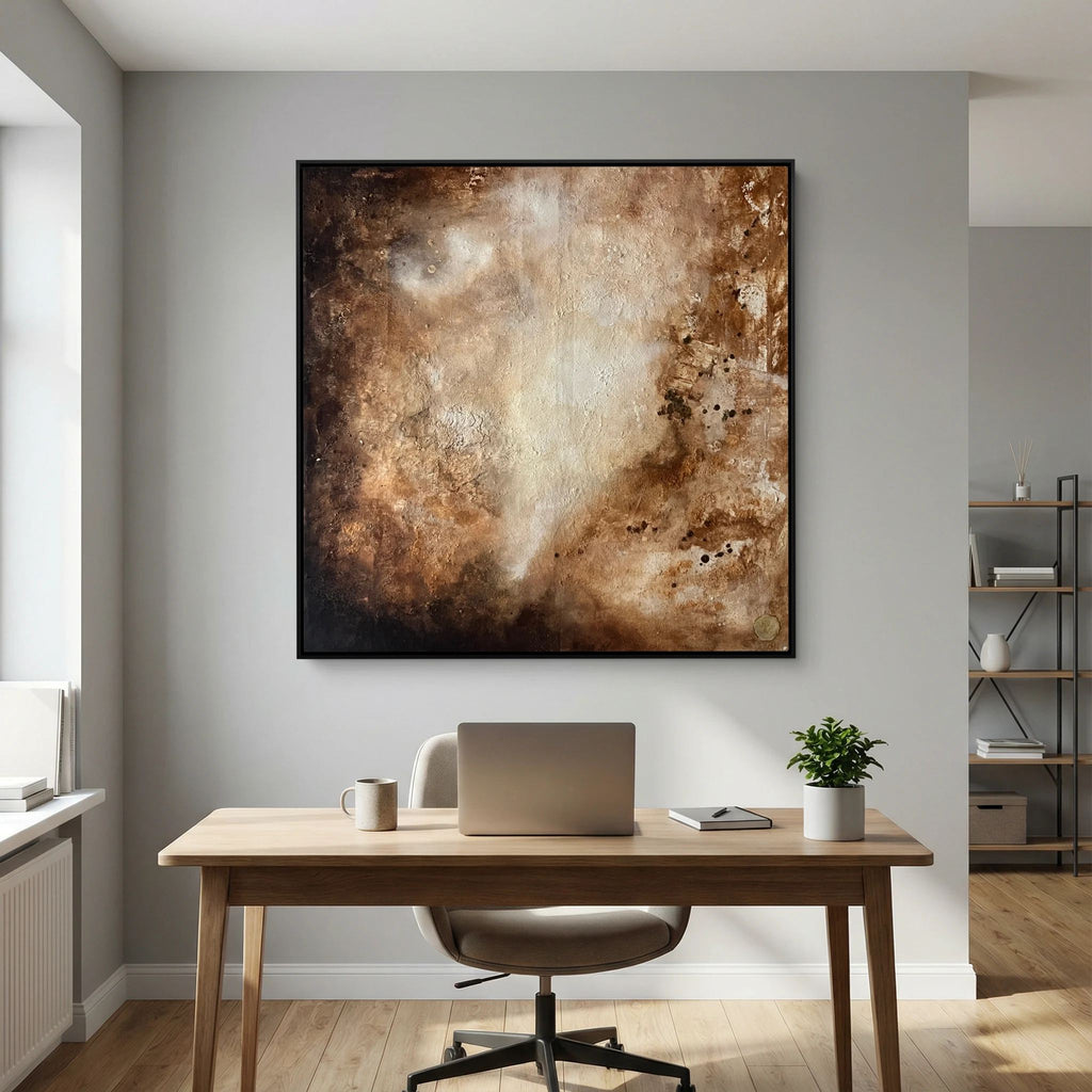 Eroded surroundings printed on art canvas 