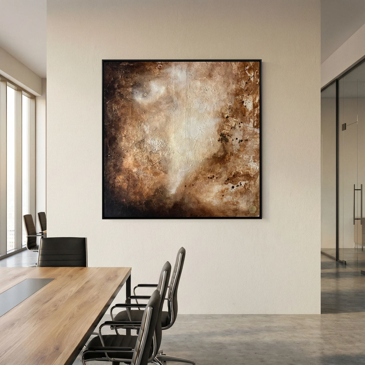 Eroded surroundings printed on art canvas 